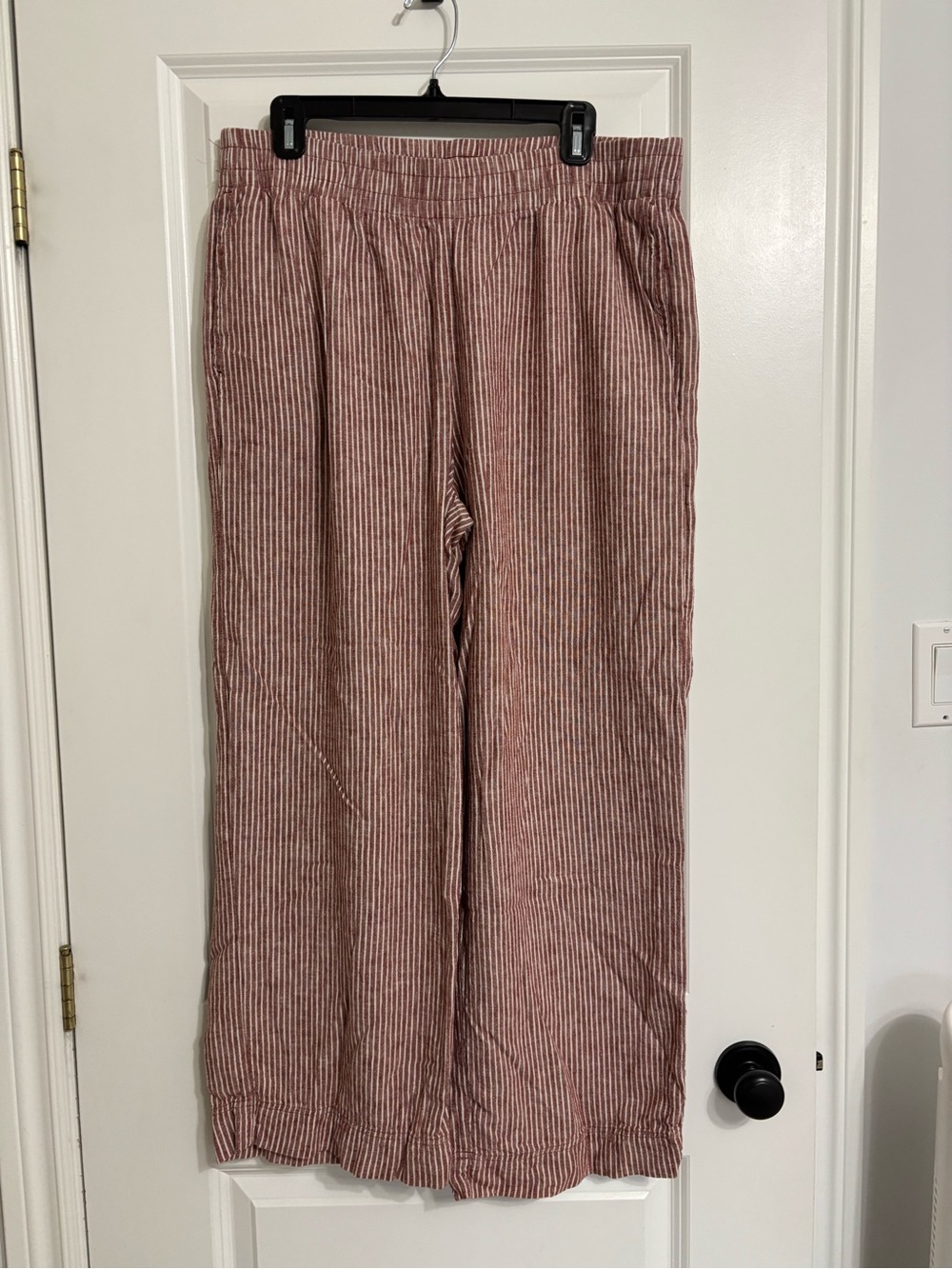 Old Navy Pink Striped Wide Leg Pants